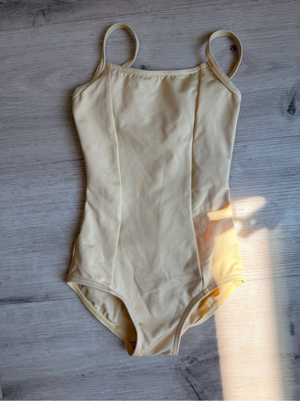 Capezio butter yellow dance Leotard